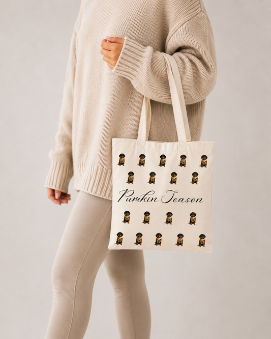 Autumn Halloween Multi Print Tote Bag, Various Breeds