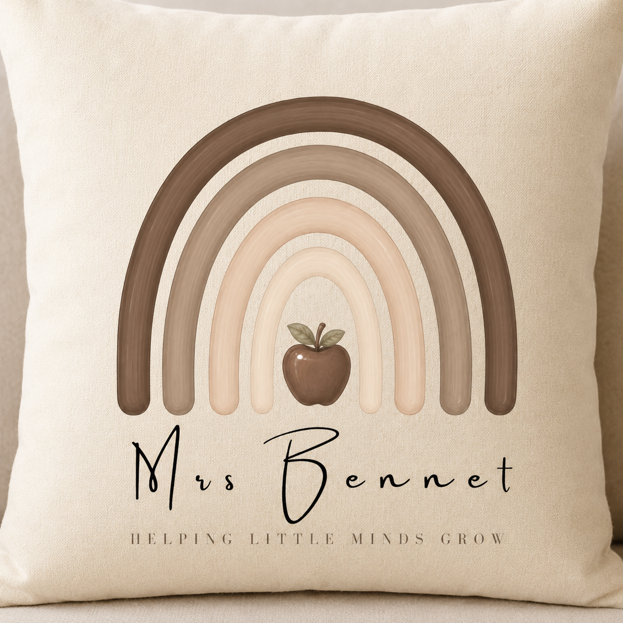 Personalised Teacher Cushion - Ideal Teacher Appreciation Gift