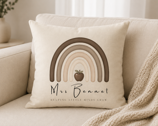 Personalised Teacher Cushion - Ideal Teacher Appreciation Gift