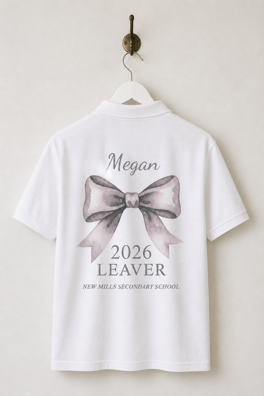 Personalised School Leaver / Graduation Polo Shirt