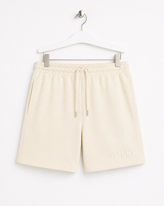 Wifey Embroidered Shorts