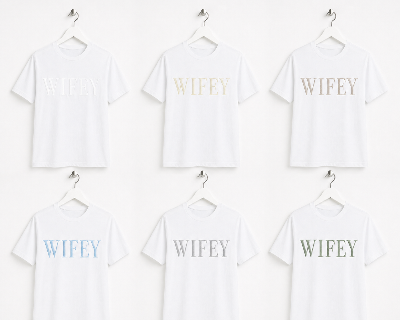 Wifey Embroidered T shirt