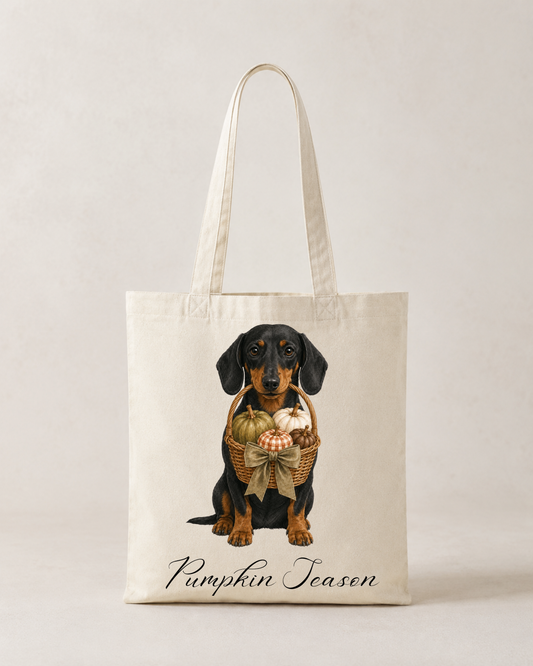 Autumn Halloween Single Print Tote Bag, Various Breeds