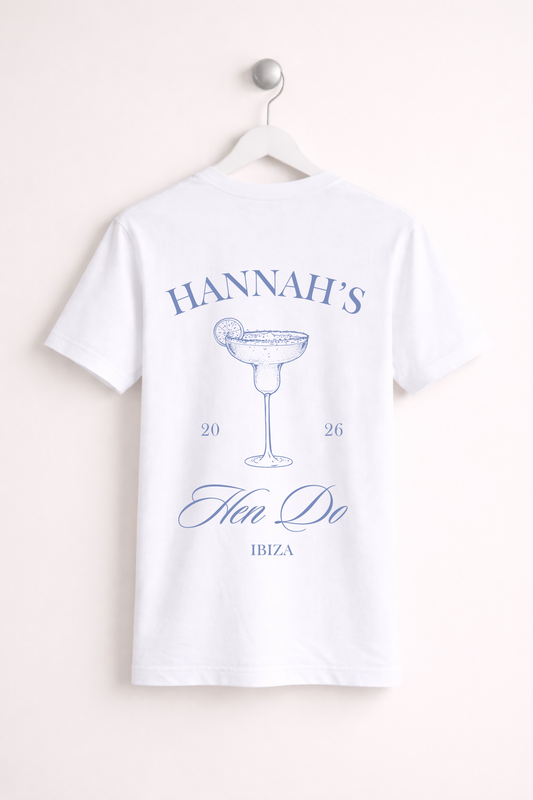 Personalised Hen Do Tee - Margarita
