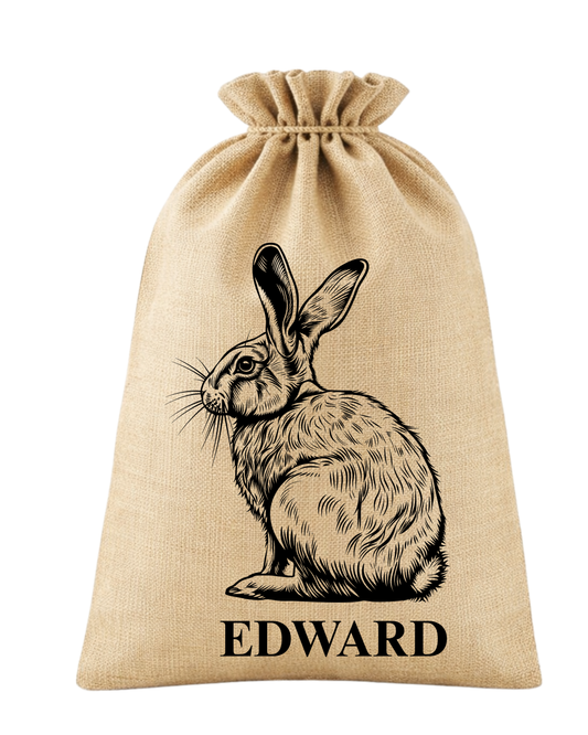 Personalised Easter Bunny Draw String Bag