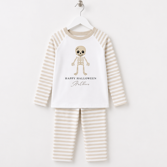 Halloween Skelton Personalised Pajamas