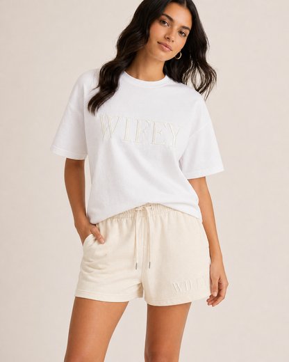 Wifey Embroidered T shirt