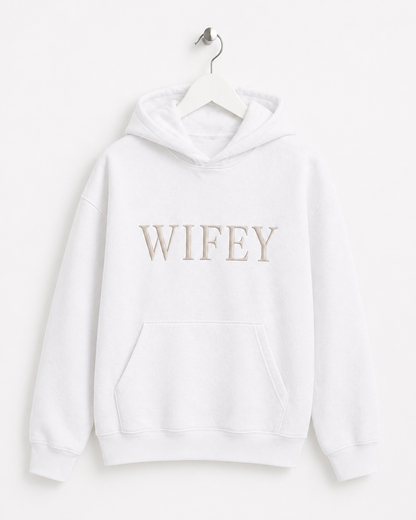 Wifey Embroidered Hoodie