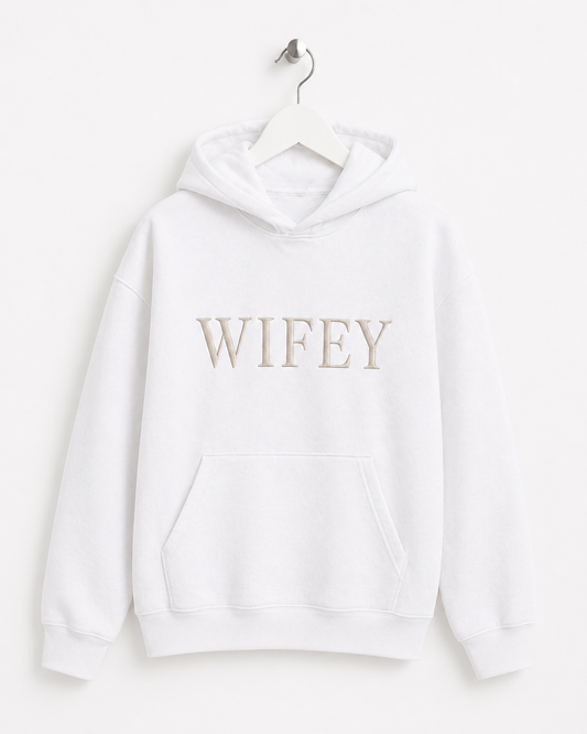 Wifey Embroidered Hoodie