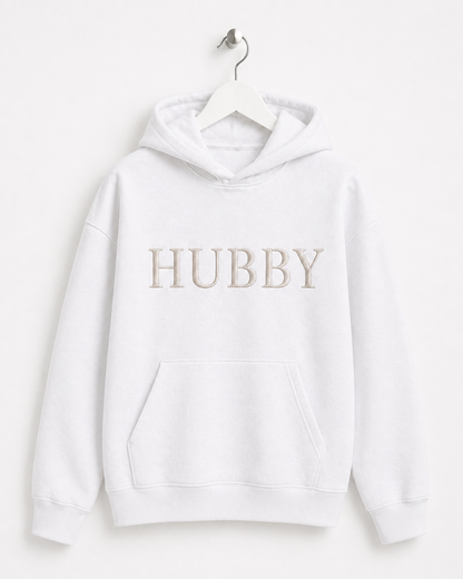 Hubby Embroidered Hoodie
