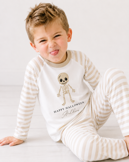 Halloween Skelton Personalised Pajamas