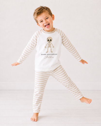 Halloween Skelton Personalised Pajamas