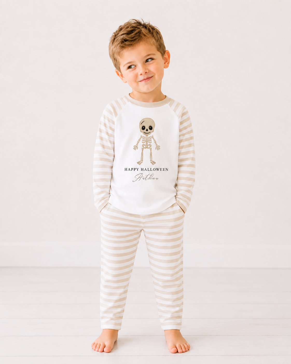 Halloween Skelton Personalised Pajamas