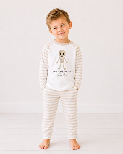 Halloween Skelton Personalised Pajamas