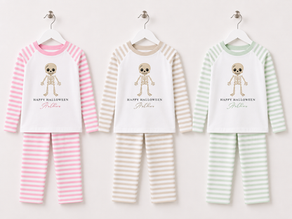 Halloween Skelton Personalised Pajamas