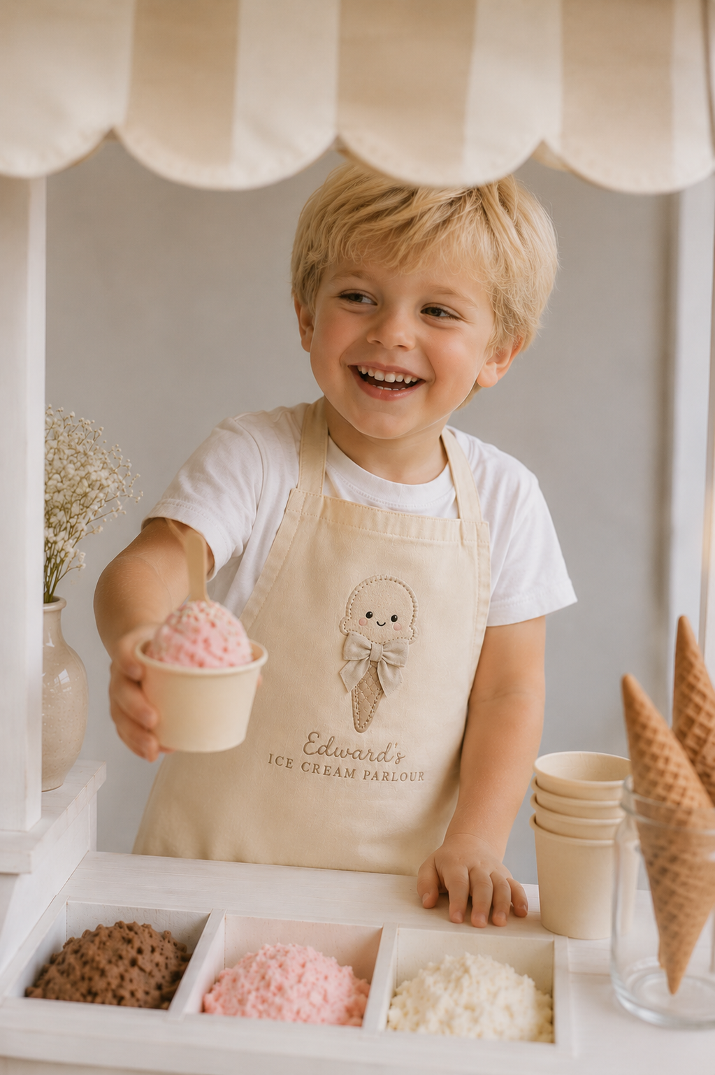 Personalised Kids Shop Apron