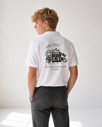 Personalised School Leaver / Graduation Polo Shirt
