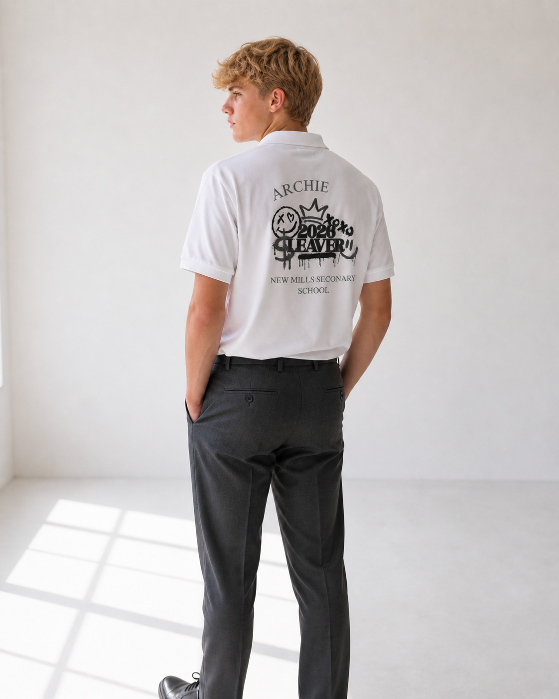 Personalised School Leaver / Graduation Polo Shirt