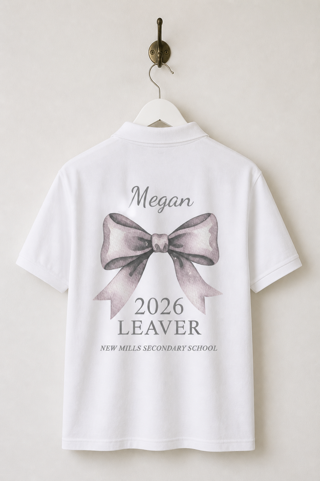 Personalised School Leaver / Graduation Polo Shirt