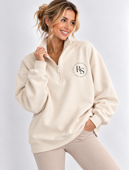 Personalised 1/4 Zip Sweatshirt with your logo