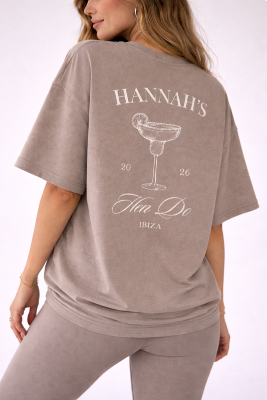 Personalised Hen Do Tee - Margarita- Hen