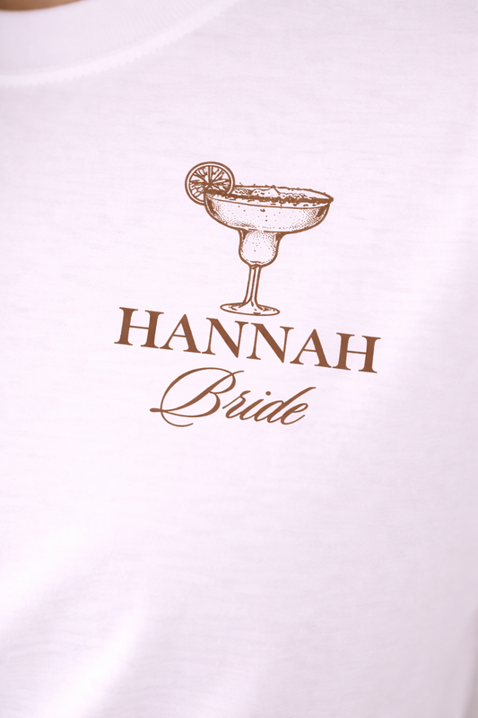 Personalised Hen Do Tee - Margarita- Bride
