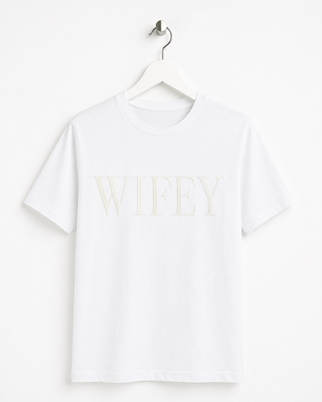 Wifey Embroidered T shirt