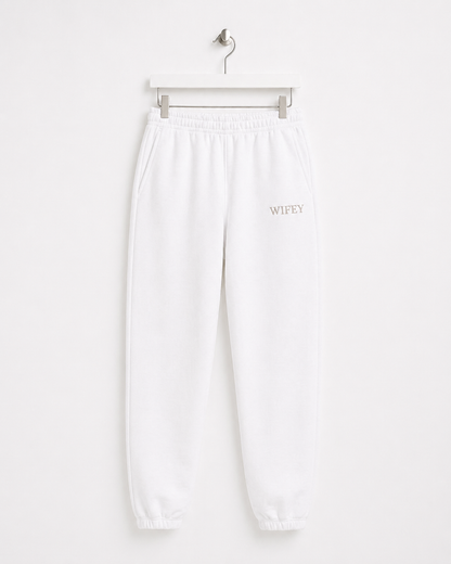Wifey Embroidered Joggers