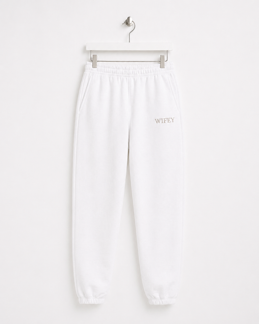 Wifey Embroidered Joggers