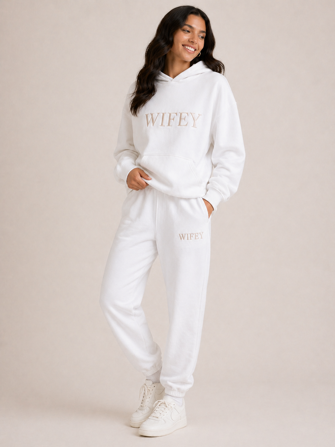 Wifey Embroidered Joggers