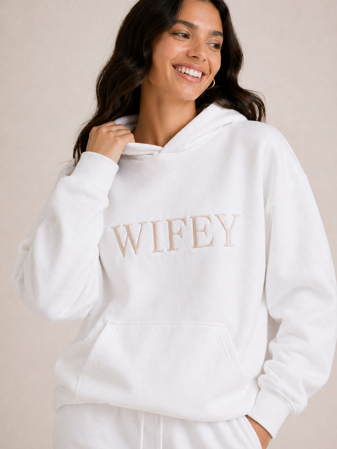 Wifey Embroidered Hoodie