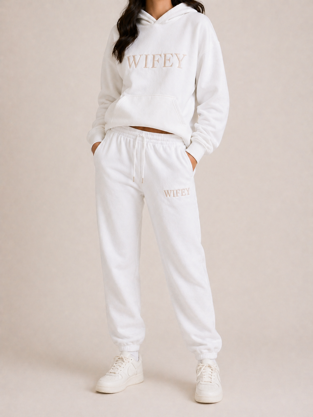 Wifey Embroidered Joggers