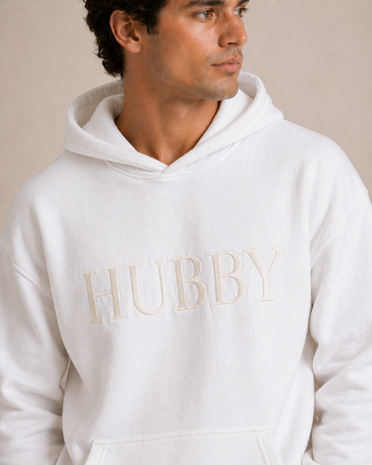 Hubby Embroidered Hoodie