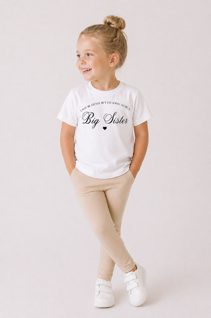 I may only be little, but i'm going to be a Big Sister T Shirt