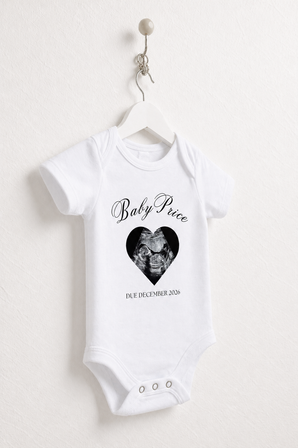 Personalised Scan Photo Baby Grow