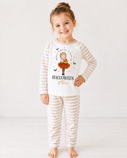 When i wake it, It will be Halloween Ballerina Personalised Pajamas