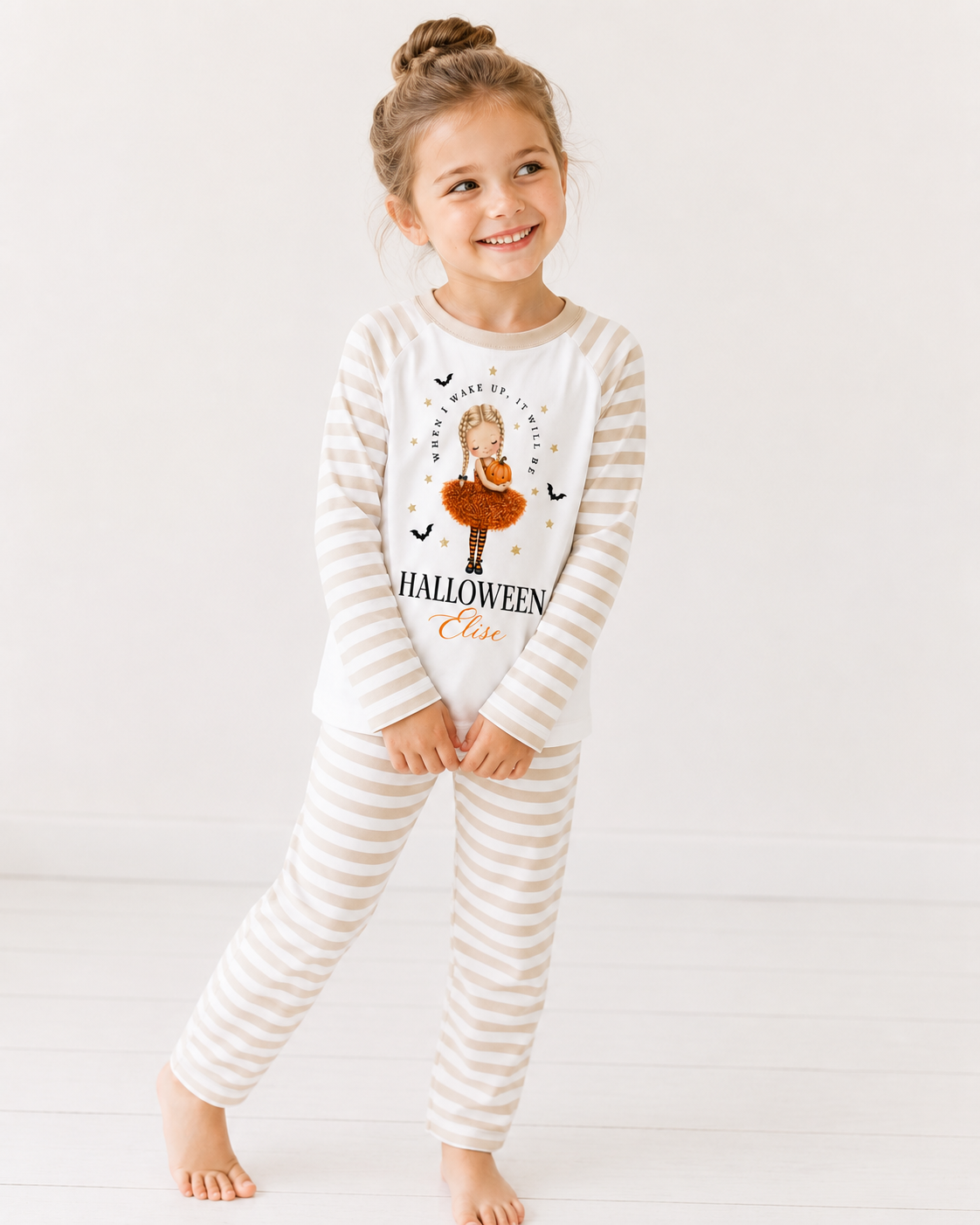 When i wake it, It will be Halloween Ballerina Personalised Pajamas
