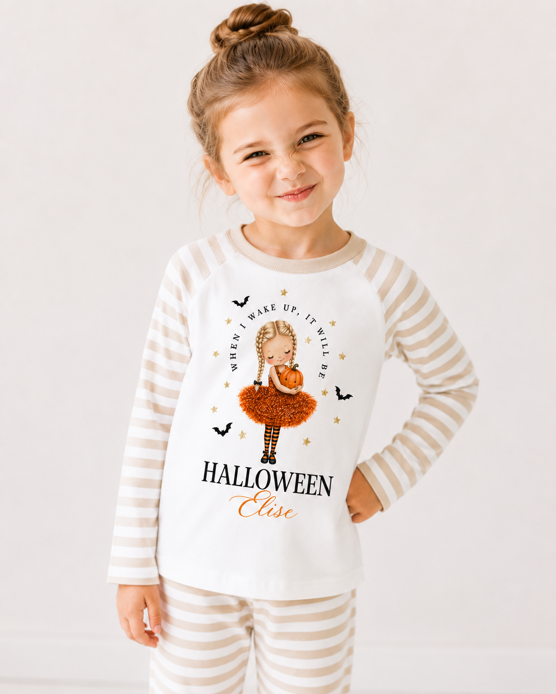 When i wake it, It will be Halloween Ballerina Personalised Pajamas