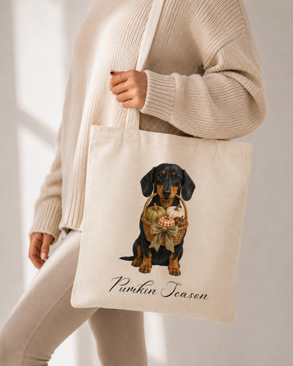 Autumn Halloween Single Print Tote Bag, Various Breeds