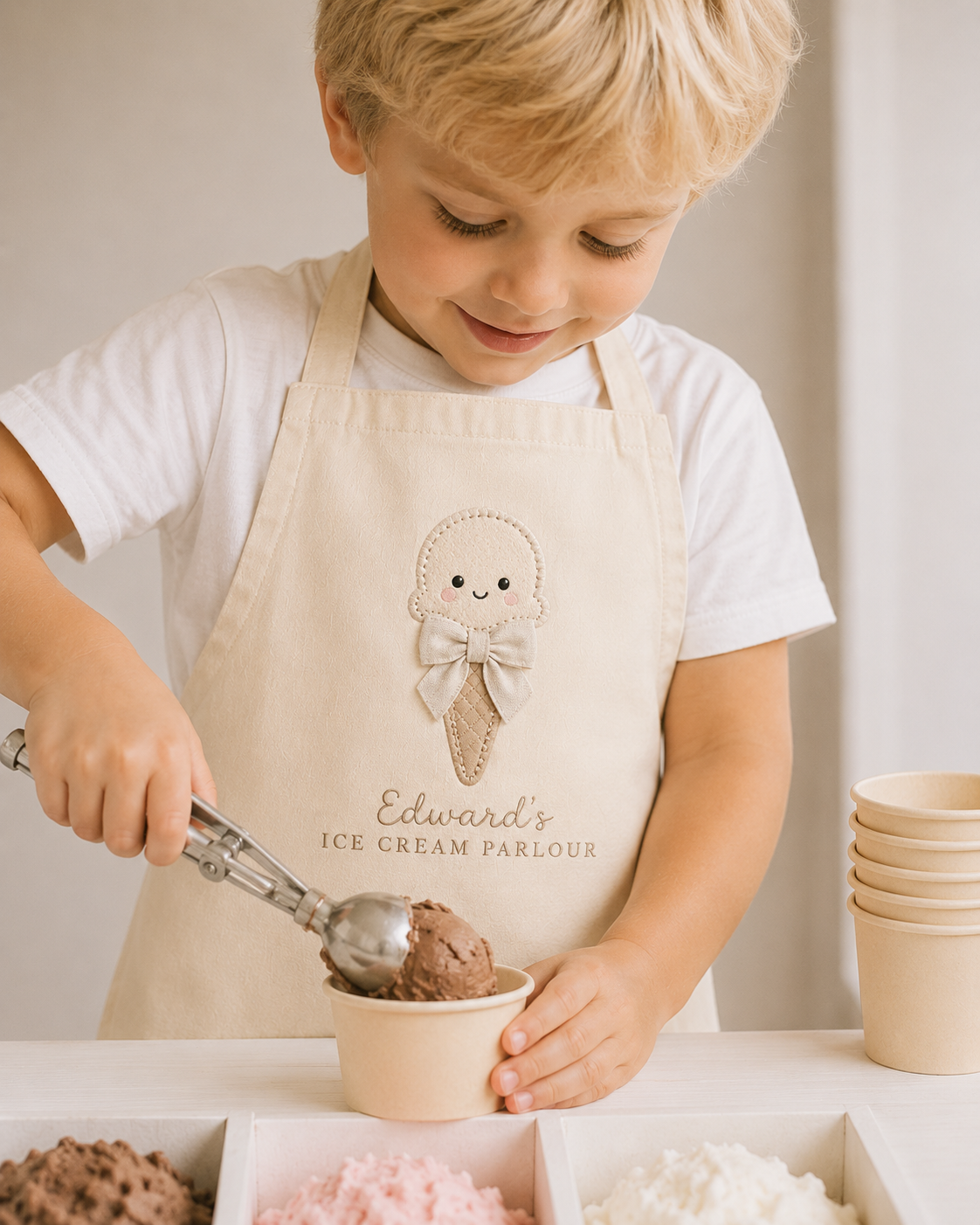 Personalised Kids Shop Apron
