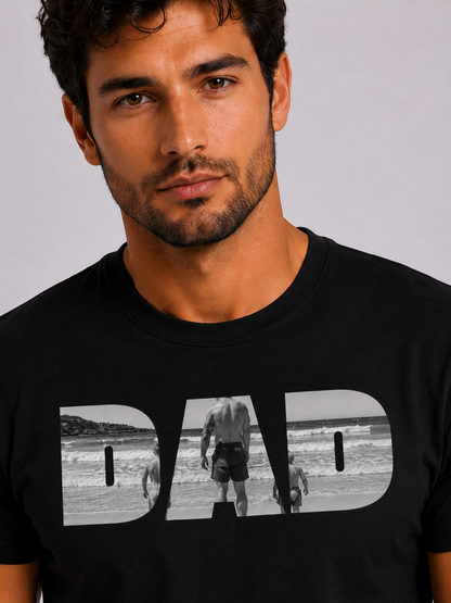Personalised Single Photo T-shirt - Father's Day Gift