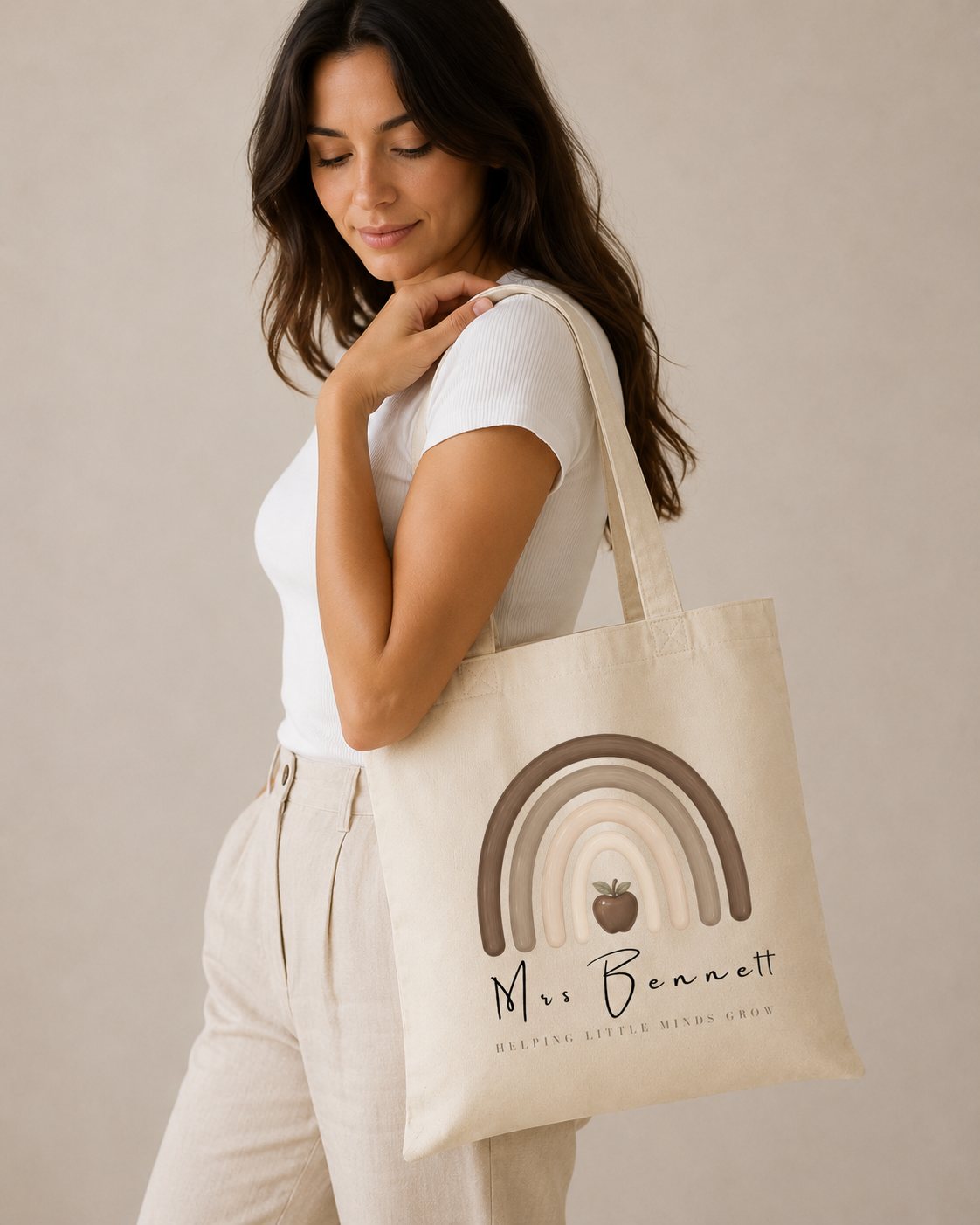 Personalised Teacher Tote Bag