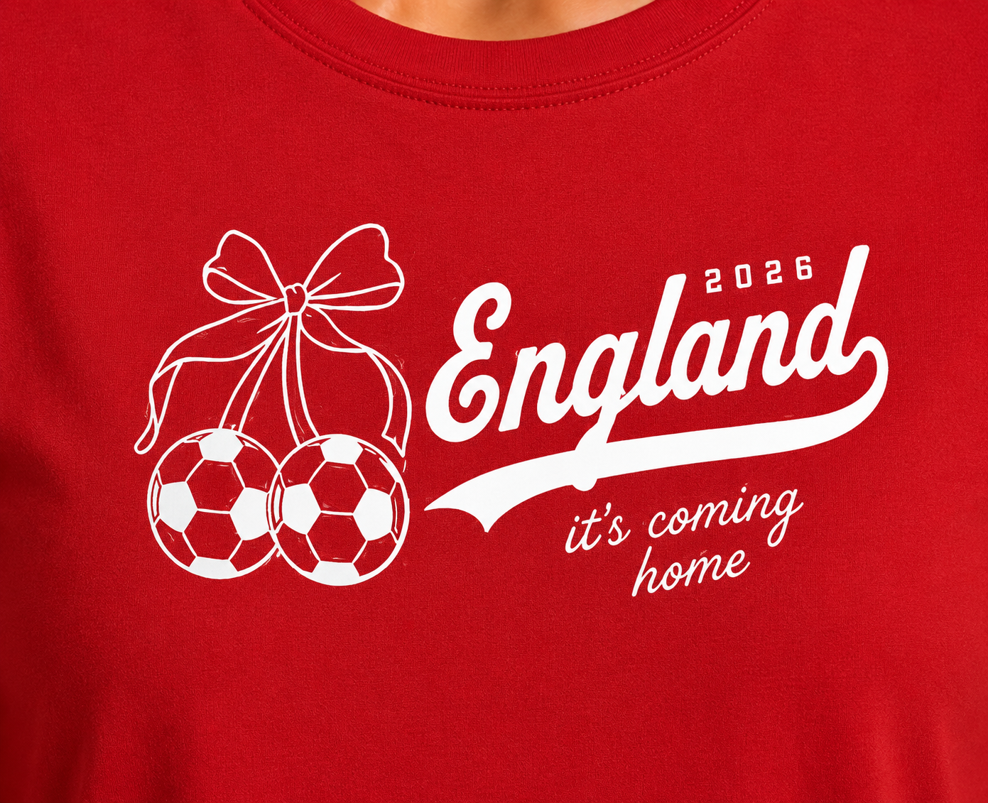 World Cup Oversized Tee Shirt - Red