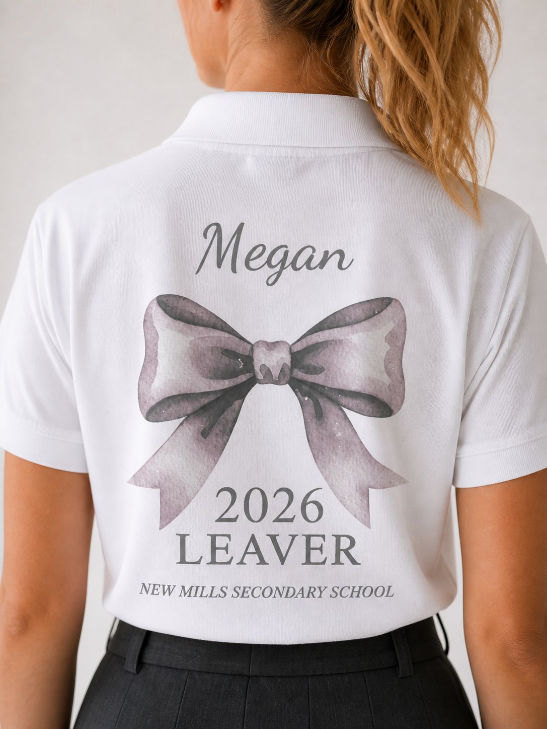 Personalised School Leaver / Graduation Polo Shirt