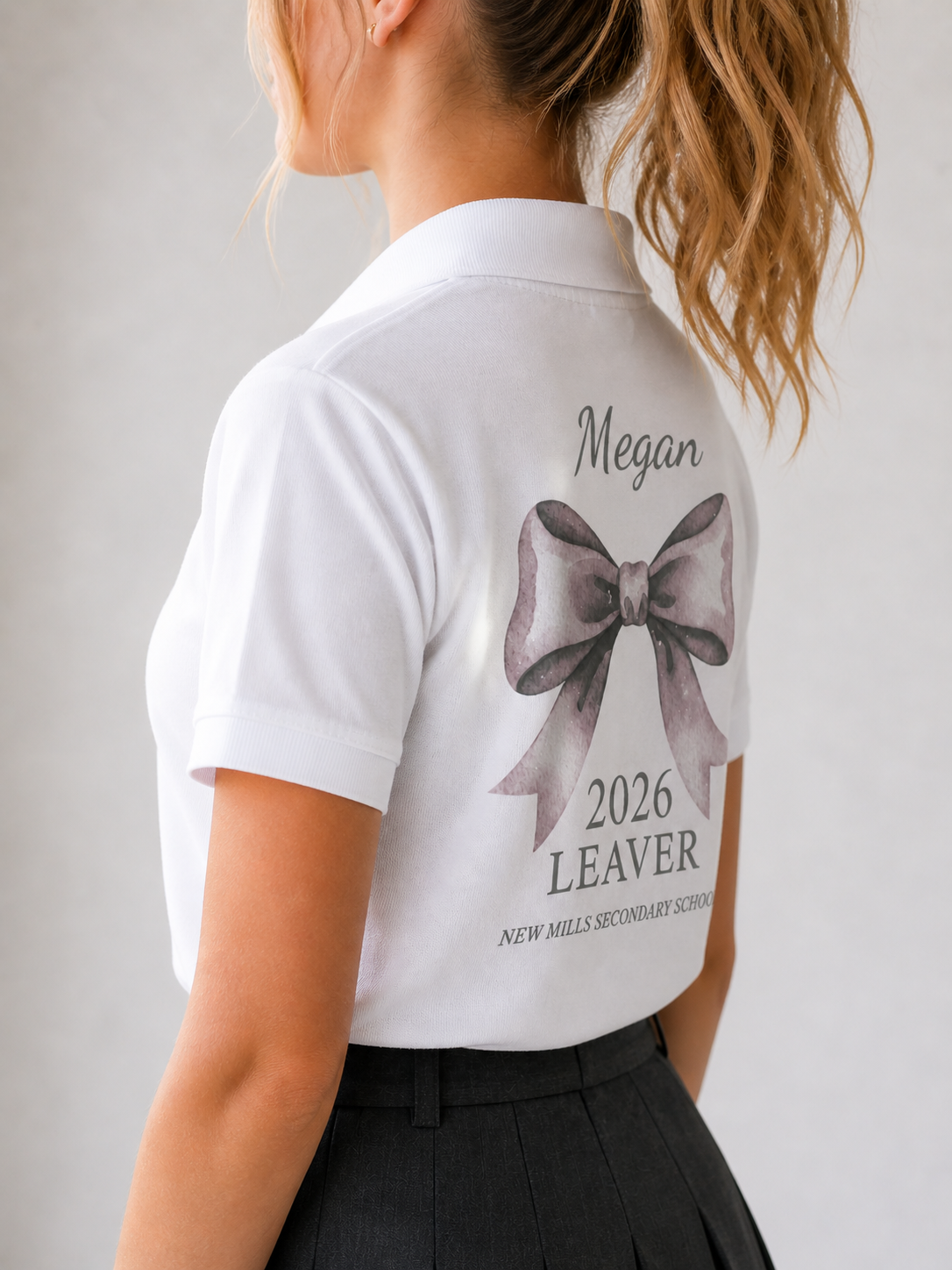 Personalised School Leaver / Graduation Polo Shirt
