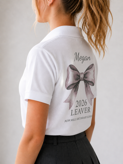 Personalised School Leaver / Graduation Polo Shirt