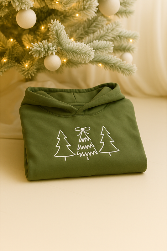 Christmas Tree Trio Sweatshirt / Hoodie