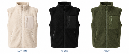 Personalised Borg Fleece Gilet with your logo