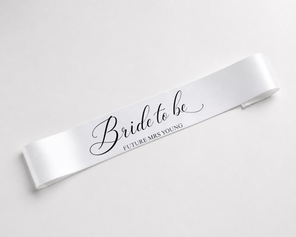Personalised Bride to be Sash