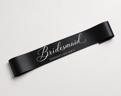 Personalised Hen Party Sash